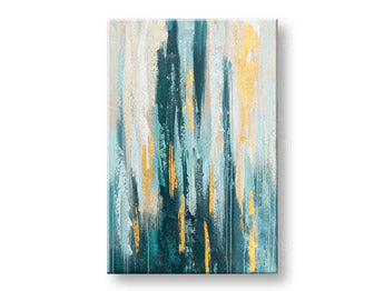 Tablou de perete pictat ABSTRAKT 1 parte CWF1917WE1 - 60x90 cm