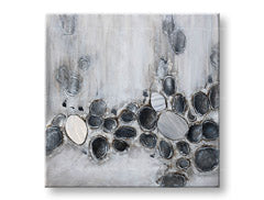 Tablou de perete pictat ABSTRAKT 1 parte CWFAB023 - 100x100 cm