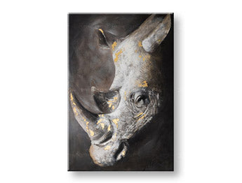 Tablou pictat NOSOROŽEC 1 parte CWFAN082 - 80x120 cm