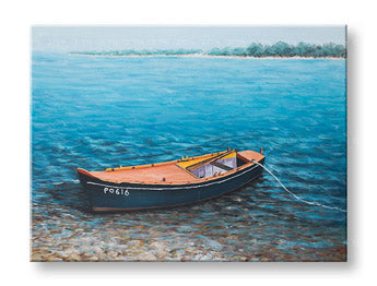 Pictură murală pictată BOAT 1 parte CWFBC032 - 120x90 cm