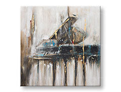 Tablou pictat ABSTRAKT 1 parte CWFIN034 - 100x100 cm