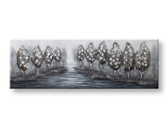 Tablou pictat pe perete ARBORI 1 parte CWFTR029 - 150x50 cm