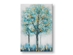 Tablou mural pictat ARBORI 1 parte YOBCWFTR086 - 80x120 cm