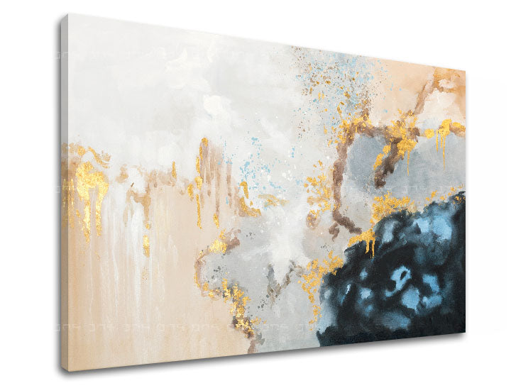 Modern tablou pe pânză în alb-bej nuanțe, atmosferă liniștită, impresie de lux și eleganță | Tablou pe pânză ABSTRACT – principală