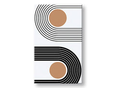 Geometric tablou pe pânză cu motivul ABSTRACTNÉ ČIARY 002, natură în alb-bej nuanțe, atmosferă liniștită, potrivit pentru hol | Tablou pe pânză ABSTRACTNÉ ČIARY 002 – principală