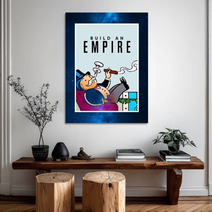 Tablou pe pânză Build an Empire - Antreprenorial Citát - imagine 3