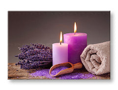 Clasic tablou pe pânză cu motivul FENG SHUI, lavandă, motiv pentru copii, flori, mare și plajă în alb-bej nuanțe, atmosferă liniștită, potrivit pentru sufragerie – principală