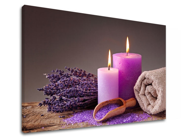 Clasic tablou cu motivul FENG SHUI, lavandă, motiv pentru copii în alb-bej nuanțe | Tablou pe pânză FENG SHUI_046-11 – previzualizare
