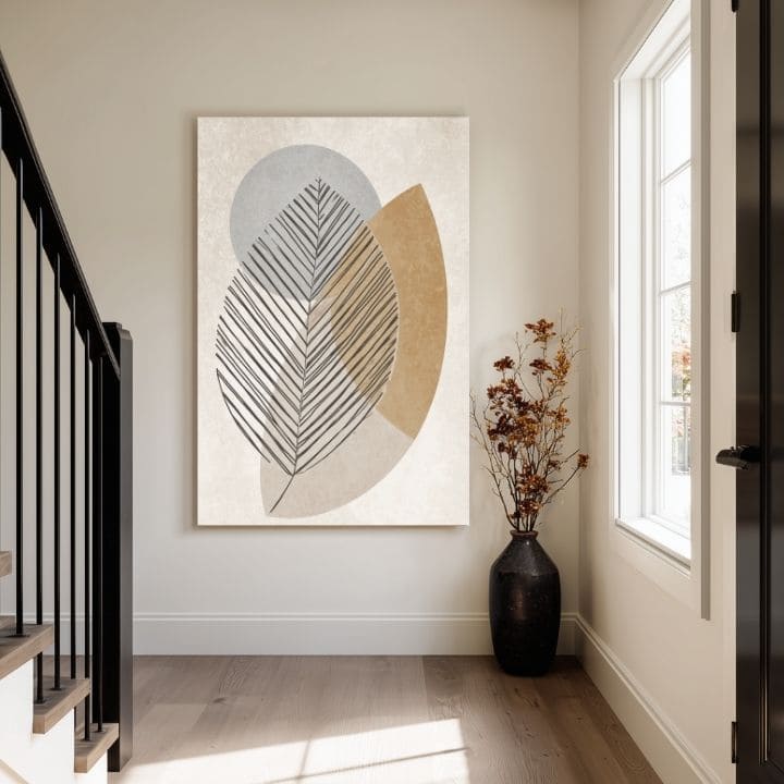 Tablou pe pânză Jemný List - Minimalistická Decorațiune - imagine 2