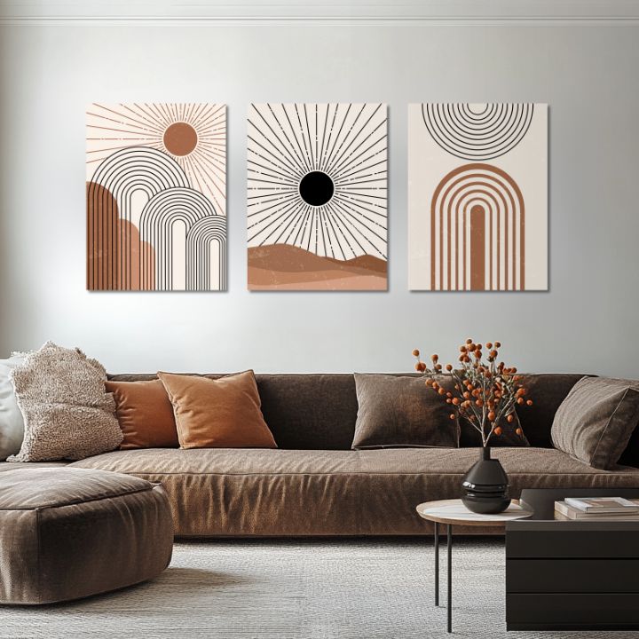 Modern tablou pe pânză cu motivul V srdci svetla în crem-negru nuanțe, atmosferă liniștită, natură și minimalism | Tablou pe pânză – V srdci svetla – produs