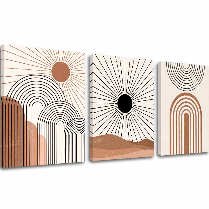 Modern tablou pe pânză cu motivul V srdci svetla în crem-negru nuanțe, atmosferă liniștită, natură și minimalism | Tablou pe pânză – V srdci svetla – principală