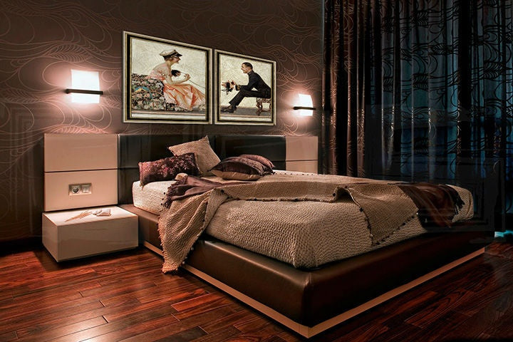 Vintage tablou pe pânză cu motivul ZALÚBENÉ VTÁČIKY – J.C. Leyendecker, bărbat în costum, automobil, natură agățat în interiorul birou, romantism – interior