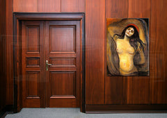 Tablou pe pânză MADONNA - Edvard Munch - tablou pe pânză agățat în interiorul sufragerie moderne, decorațiune elegantă de perete, imprimare de calitate pe pânză