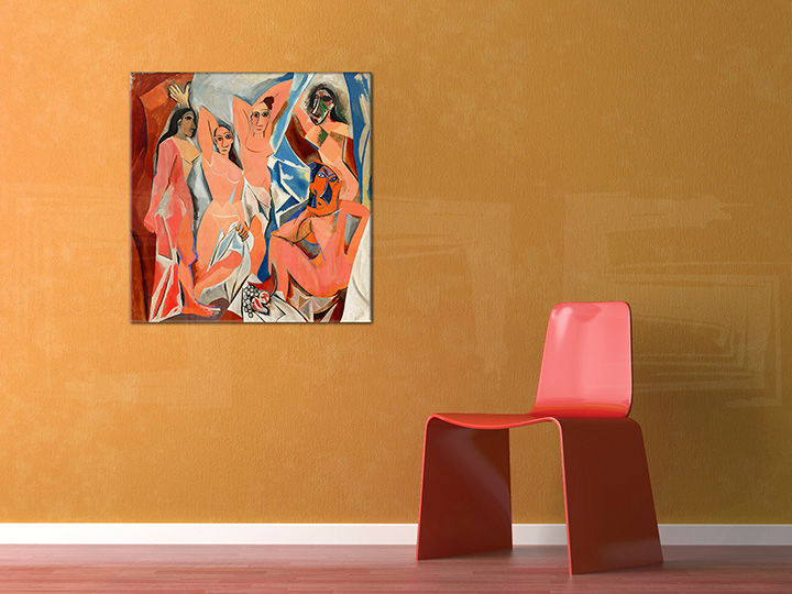 Tablou pe pânză PANNY Z AVIGNONU - Pablo Picasso - tablou pe pânză agățat în interiorul sufragerie moderne, decorațiune elegantă de perete