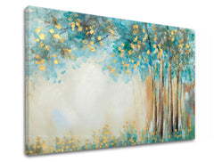 Modern tablou pe pânză cu motivul STROM 1 piese, copaci, pădure, peisaj, hartă în alb-bej nuanțe, atmosferă liniștită, natură și creștere și dezvoltare – principală