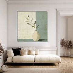 Tablou pe pânză Váza na Béžovom - Moderná Decorațiune - imagine 2