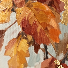 Detaliu macro al tușelor impasto pictate manual cu vopsea acrilică pe suprafața tabloului, textură și relief vizibil — Papilora Crafted for Home.