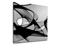 Clasic tablou cu motivul natură în alb-negru nuanțe | Tablou de perete ABSTRACT, mișcare, decorațiune de perete – previzualizare