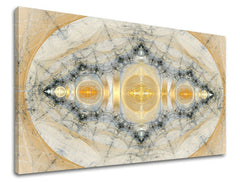 Geometric tablou pe pânză cu motivul hartă în bej-argintiu nuanțe, atmosferă eterică, potrivit pentru birou | Tablou de perete ABSTRACT – principală
