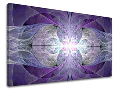 Pop art tablou pe pânză cu motivul hartă, motiv urban, animal în violet-albastru nuanțe, atmosferă eterică, natură și spiritualitate, potrivit pentru sufragerie – principală