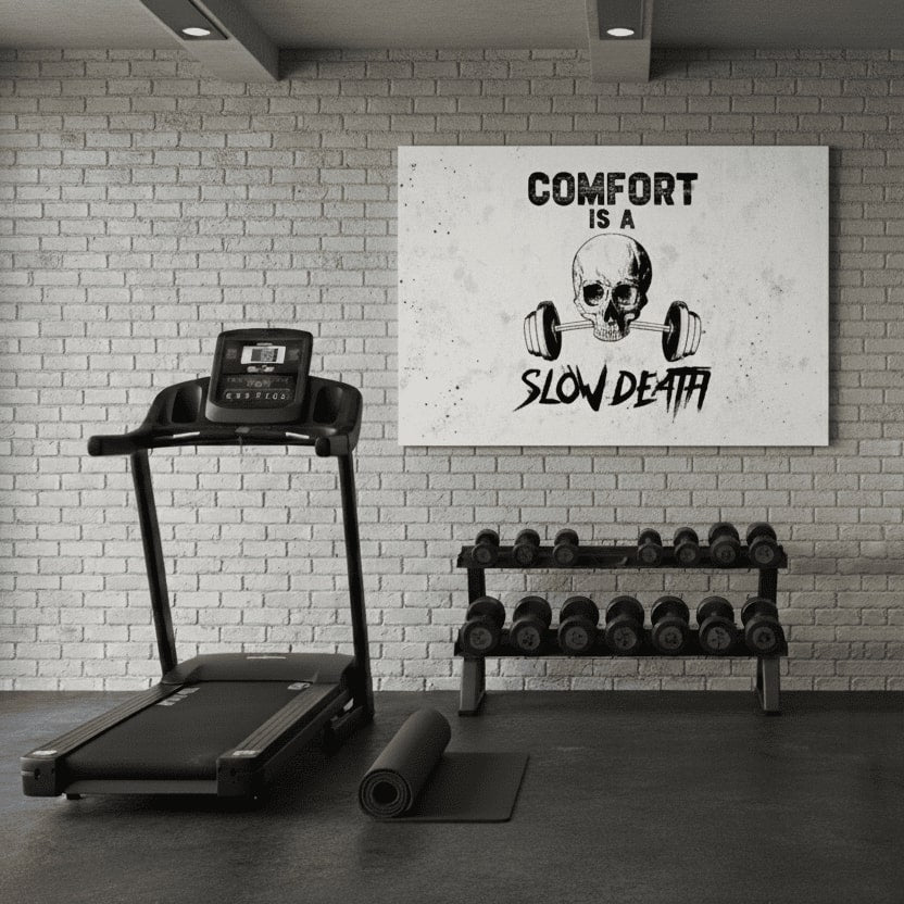 Tablou pe pânză Comfort Is și Slow Death - Gym Motivácia - imagine 2