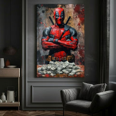 Tablou de perete DEADPOOL: Bani și haos | finisată de mâna artistului - imagine 3