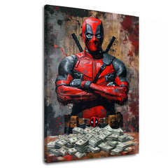Tablou de perete DEADPOOL: Bani și haos | finisată de mâna artistului - imagine 2