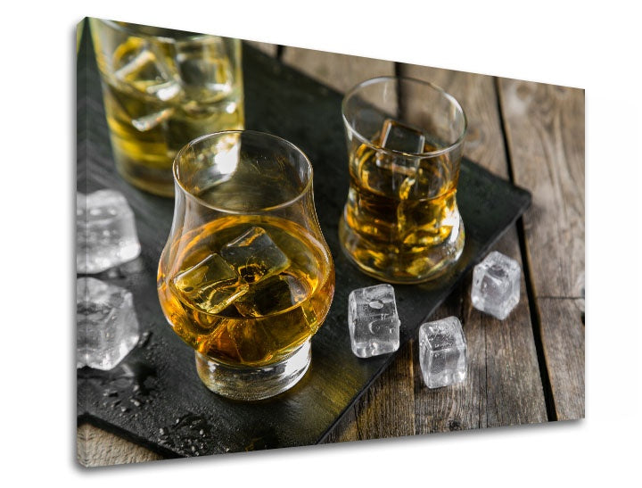 Clasic tablou cu motivul DRINK S LADOM în auriu-negru nuanțe | Tablou de perete DRINK S LADOM_068-11, impresie de lux – previzualizare
