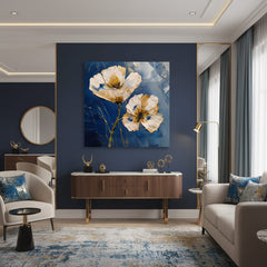 Tablou de perete Flori MIDNIGHT BLOOM | finisată de mâna artistului - imagine 2