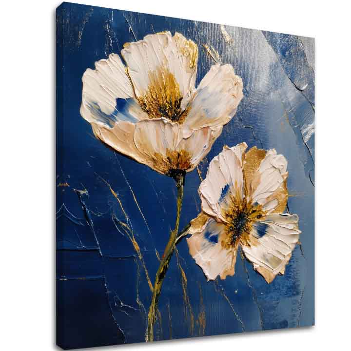 Tablou de perete Flori MIDNIGHT BLOOM | finisată de mâna artistului