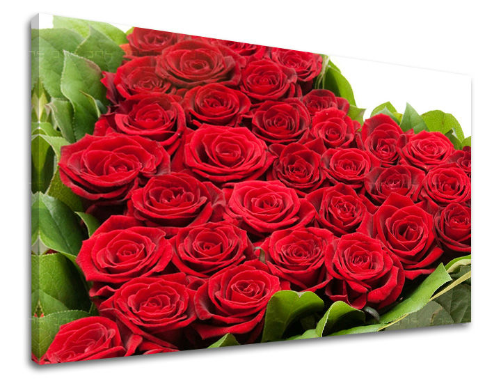 Modern tablou pe pânză cu motivul flori în verde-alb nuanțe, atmosferă romantică, dragoste și celebrare | Tablou de perete FLORI – principală
