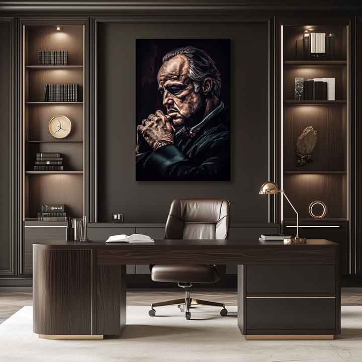 Tablou de perete GODFATHER: Putere și respect | Pânză italiană