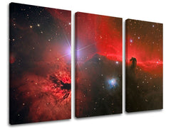 Clasic tablou cu motivul stele, univers în alb-albastru nuanțe | Tablou de perete UNIVERS, decorațiune de perete – previzualizare