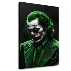 Modern tablou pe pânză cu motivul Joker: Zrodenie šialenstva în negru nuanțe, lumea filmului | Tablou Joker: Zrodenie šialenstva – principală
