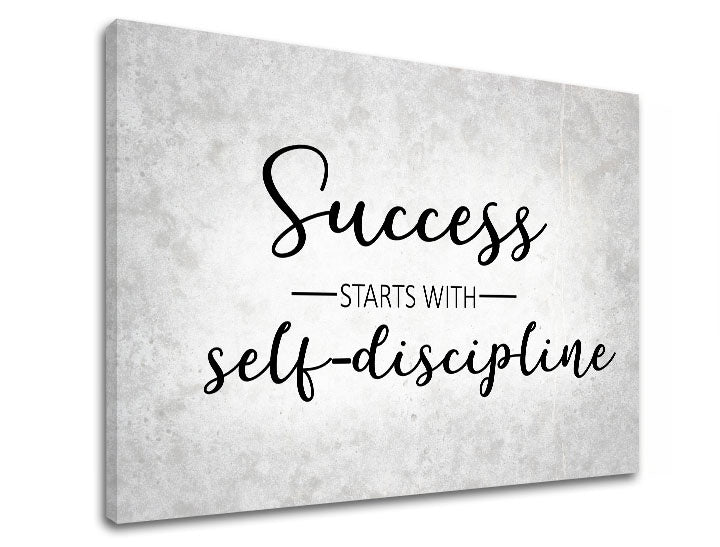 În stil scandinav tablou cu motivul despre succes, hartă, citat motivațional în gri-negru nuanțe | Motivațional tablou de perete despre succes_008 – previzualizare