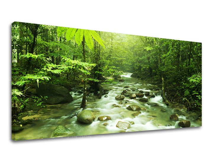 Clasic tablou pe pânză cu motivul PANORAMĂ COPACI, pădure, copaci, peisaj, hartă în alb-maro nuanțe, atmosferă liniștită, natură, potrivit pentru sufragerie – principală