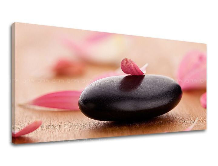 Clasic tablou cu motivul PANORAMĂ FENG SHUI, feng shui, peisaj în gri nuanțe | Tablou de perete PANORAMĂ FENG SHUI – previzualizare