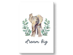 Modern tablou pe pânză cu motivul PENTRU COPII, elefant, motiv pentru copii, natură în alb-gri nuanțe, atmosferă delicată, creștere și dezvoltare și copilărie, potrivit pentru sufragerie – principală