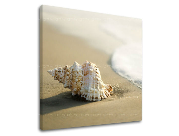 În stil boho tablou pe pânză cu motivul PLAJĂ, hartă, mare și plajă în alb-bej nuanțe, atmosferă liniștită, viață la mare și natură, potrivit pentru dormitor – principală