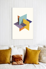 Modern tablou pe pânză cu motivul Sketch of Impossible Contrast, natură în multicolor nuanțe agățat în interiorul sufragerie, atmosferă liniștită – interior
