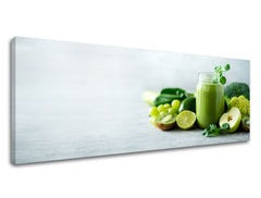 Clasic tablou pe pânză cu motivul LETNÝ DRINK, natură în gri-verde nuanțe, atmosferă proaspătă, potrivit pentru bucătărie | Tablou de perete LETNÝ DRINK_070-13 – produs