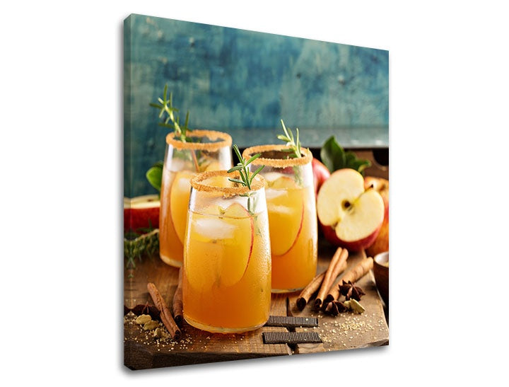 Clasic tablou cu motivul LETNÝ DRINK în verde-roșu nuanțe | Tablou de perete LETNÝ DRINK_080-12 – previzualizare