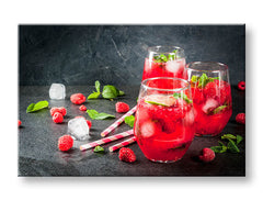 Clasic tablou pe pânză cu motivul LETNÝ DRINK în alb-roz nuanțe, potrivit pentru bucătărie | Tablou de perete LETNÝ DRINK_082-11 – principală