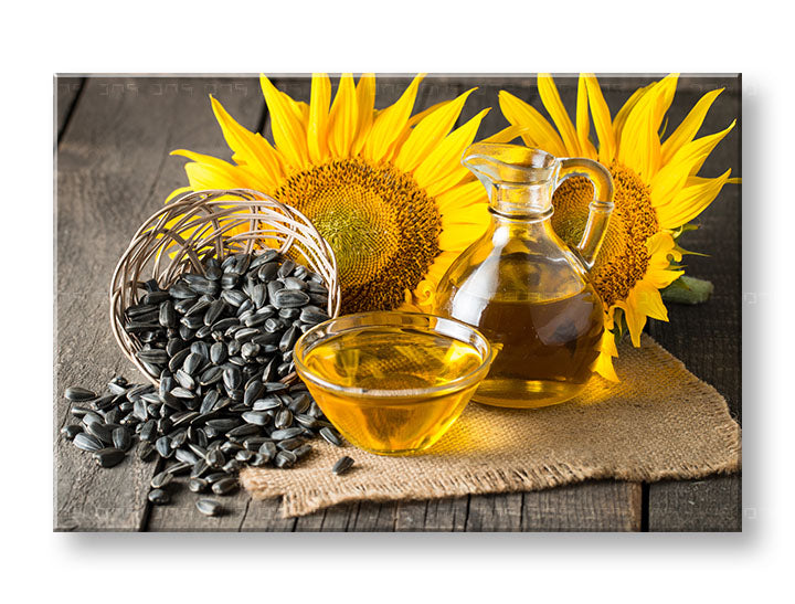 Rustic tablou pe pânză cu motivul FLORI GALBENE, flori, natură în maro-auriu nuanțe, atmosferă caldă, potrivit pentru bucătărie | Tablou de perete FLORI GALBENE_170-11 – principală