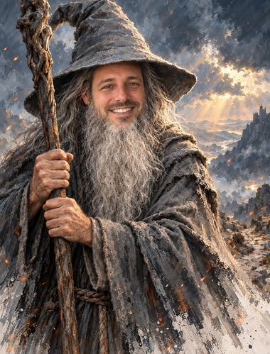 Tablou din poză ca legendă – clientul ca Gandalf