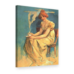 Tablou pe pânză Cafeaua – Alfons Mucha, vedere 3D