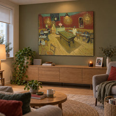 Tablou pe pânză Cafeneaua de noapte – Vincent van Gogh în living