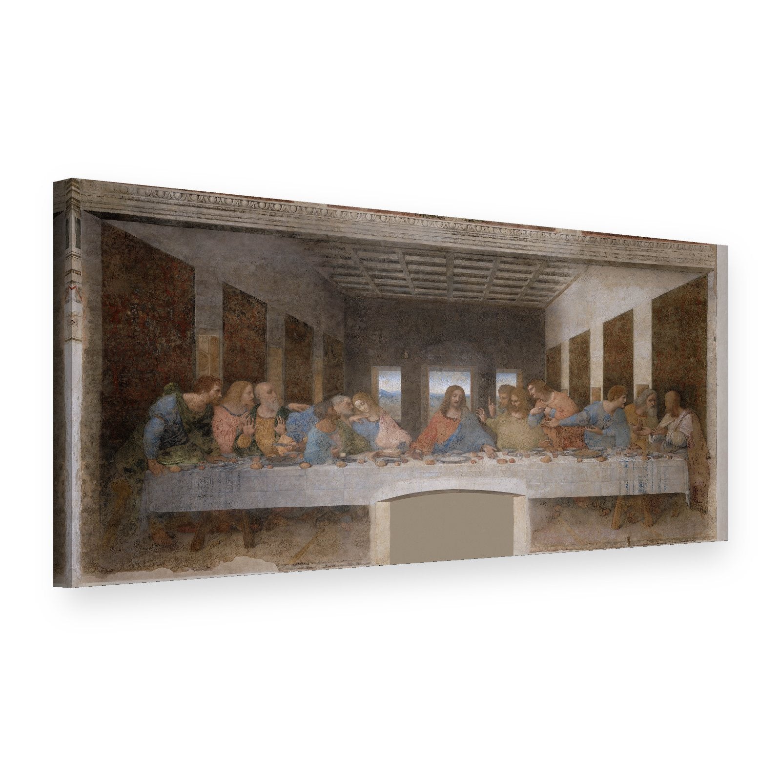 Tablou pe pânză Cina cea de Taină – Leonardo da Vinci, vedere 3D