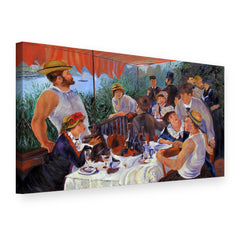 Tablou pe pânză Dejunul canotorilor – Pierre-Auguste Renoir, vedere 3D