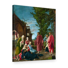 Tablou pe pânză Hristos luându-și rămas bun de la mama sa – Albrecht Altdorfer, vedere 3D